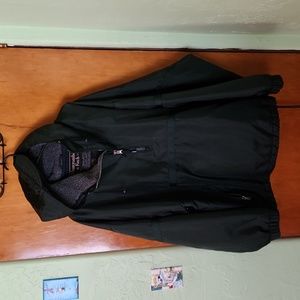 Abercrombie & Fitch XL (roomy) very dark green, pullover winter coat